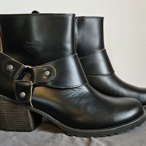 Harley-Davidson Women's Black Leather Boots